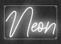 Neon-Schriftzüge
