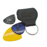 Schlüsselanhänger Plektrentasche mit Wunschgravur