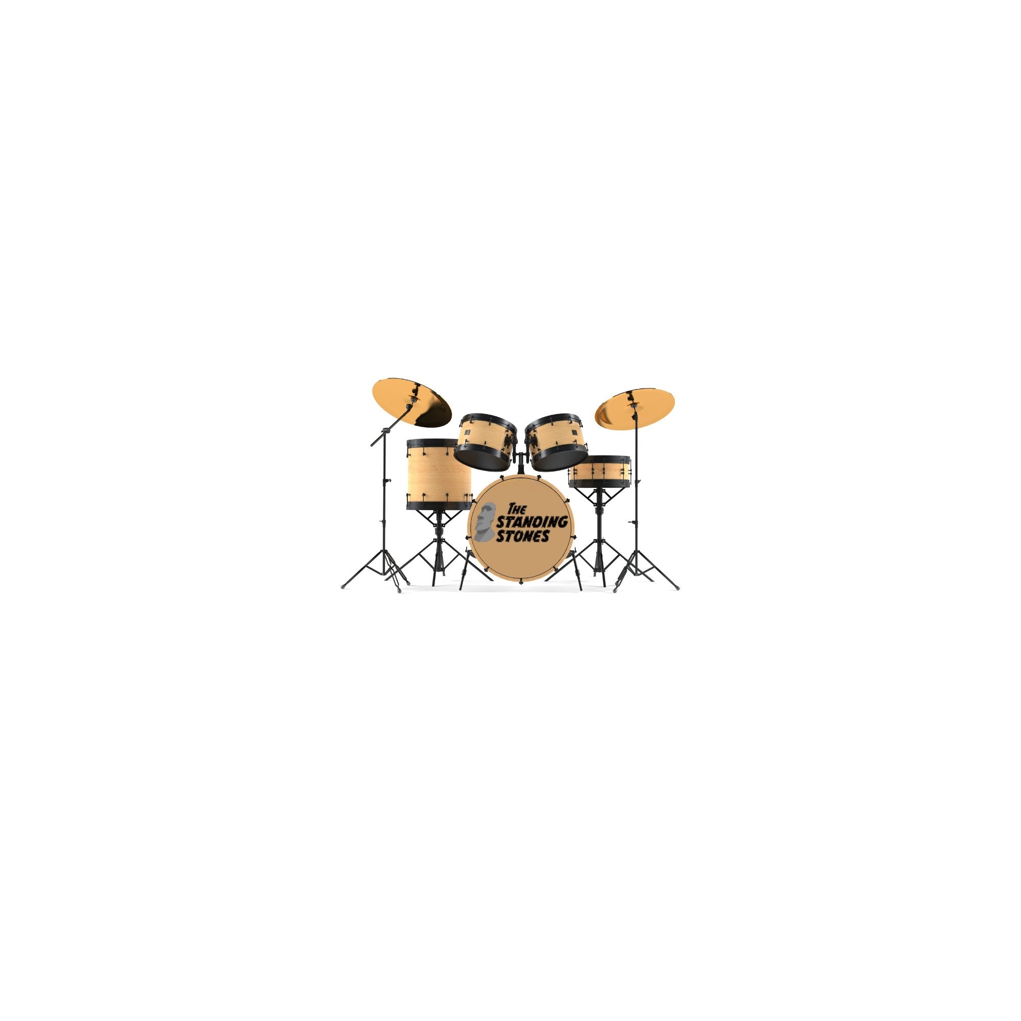 Bassdrumfell-Aufkleber