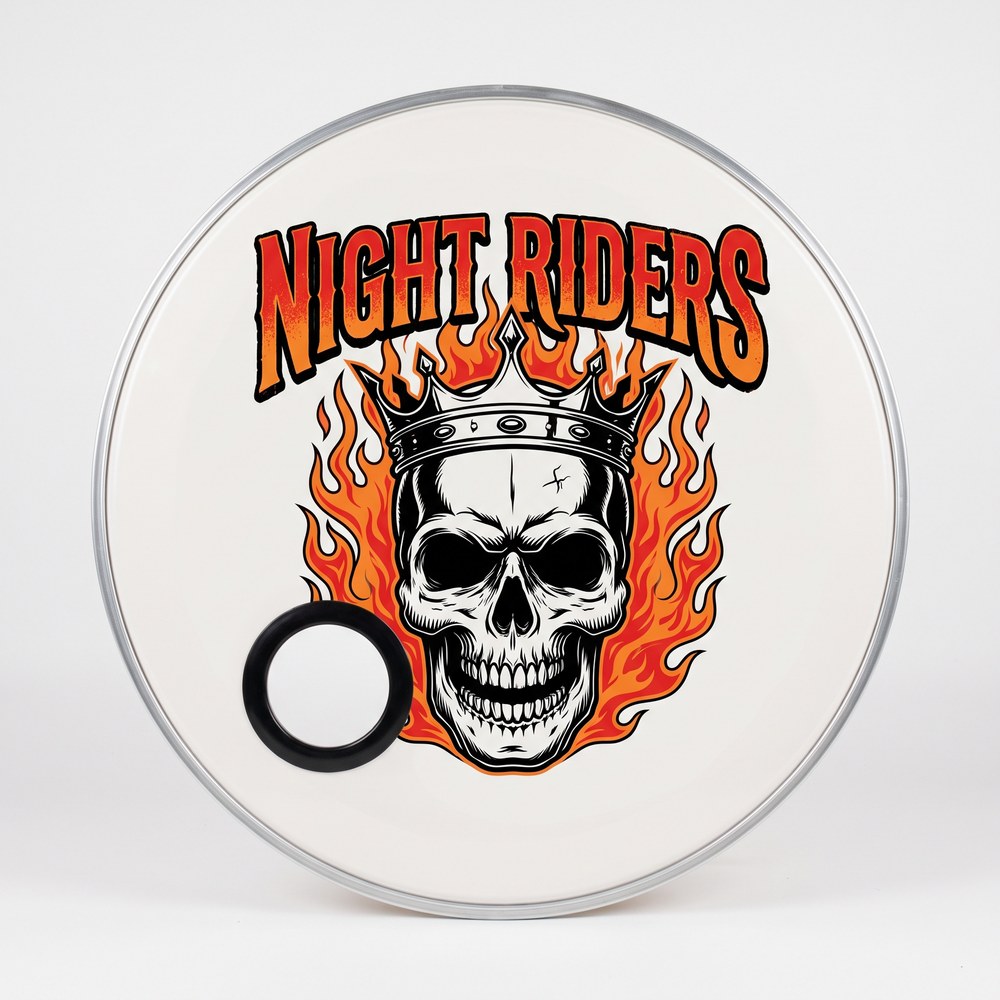 Bedruckte Bassdrum-Felle