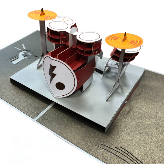 3D-Klappkarte für Drummer - DER BANDMARKT