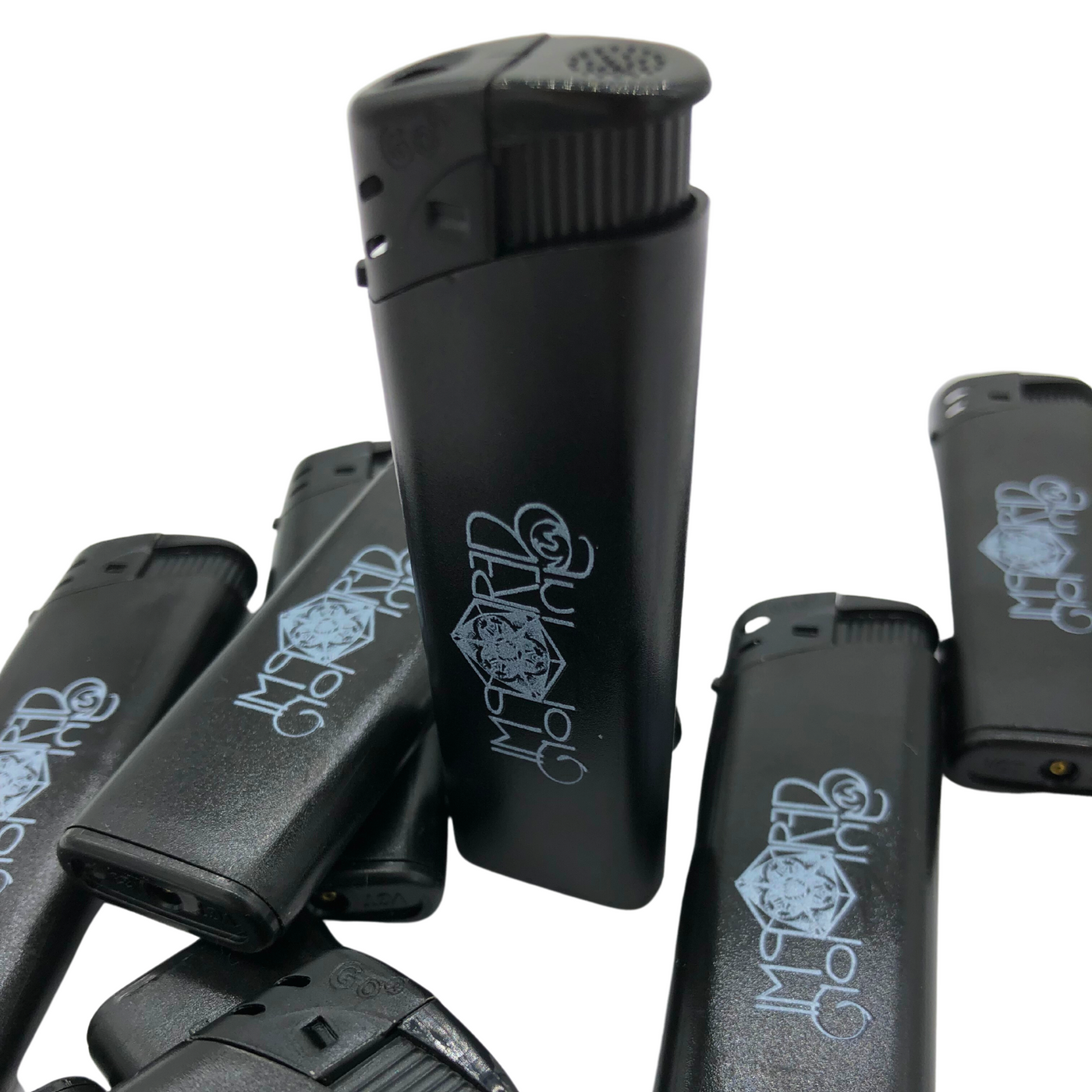 Elektronische Feuerzeuge - 100 Stück-Set (Wunschmotiv) - DER BANDMARKT