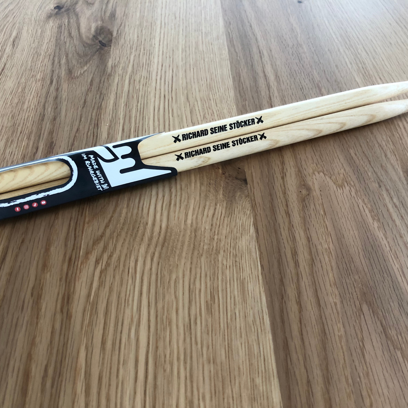 Drumsticks - Ahorn mit Logo-Druck - DER BANDMARKT