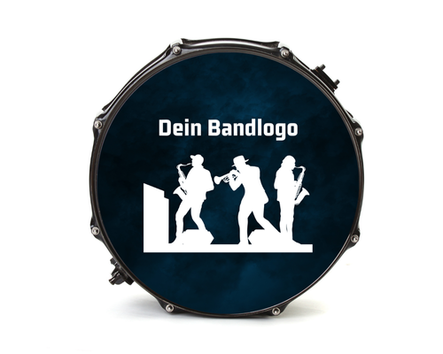 Personalisierter Nachleuchtender Bassdrumfell-Aufkleber - DER BANDMARKT