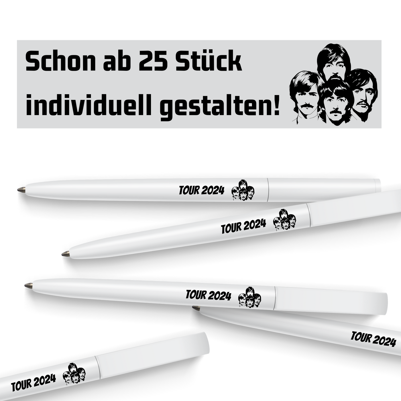 Kugelschreiber mit Bandlogo bedruckt - DER BANDMARKT