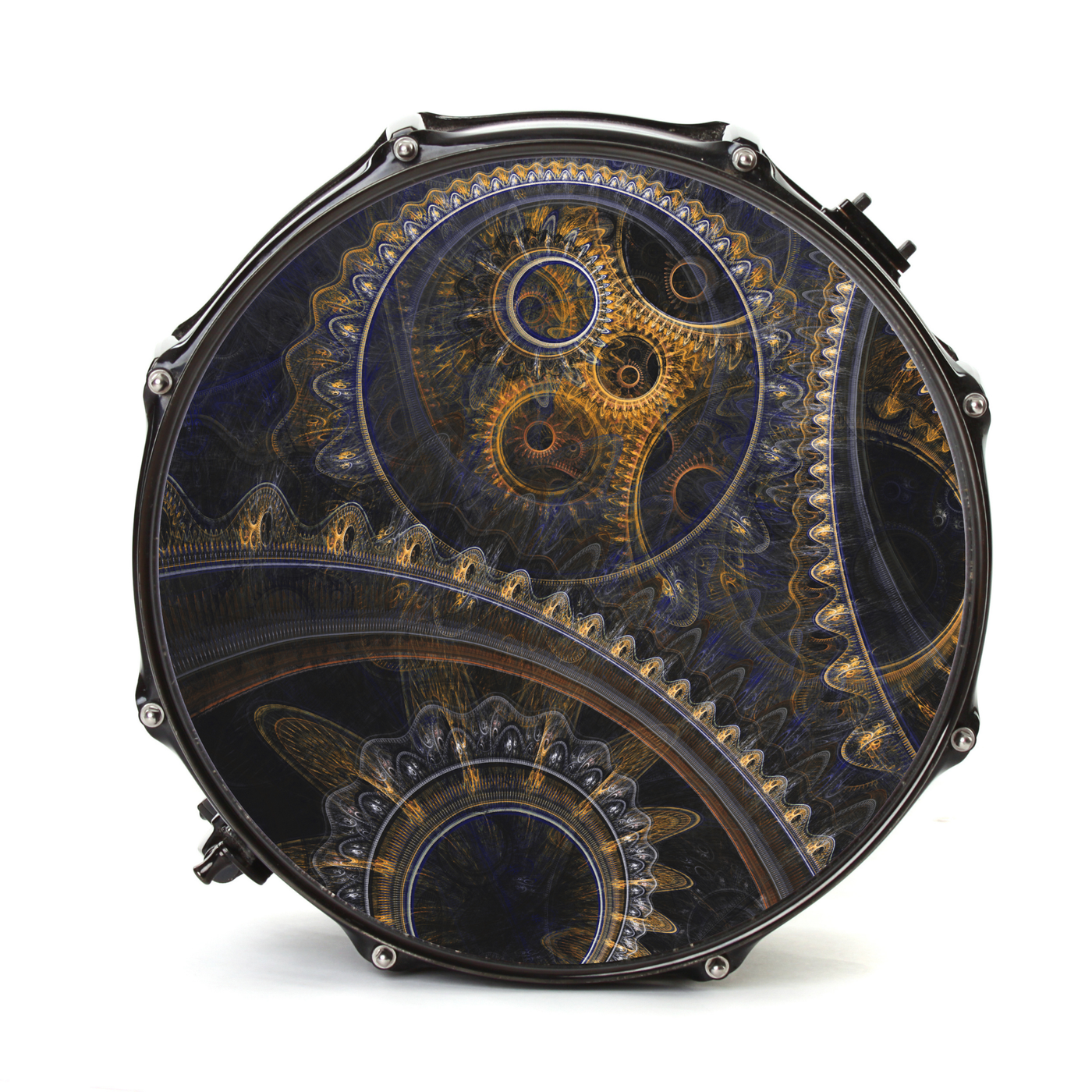 Bassdrumfell-Aufkleber mit Steampunk-Design (2er-Set) - DER BANDMARKT