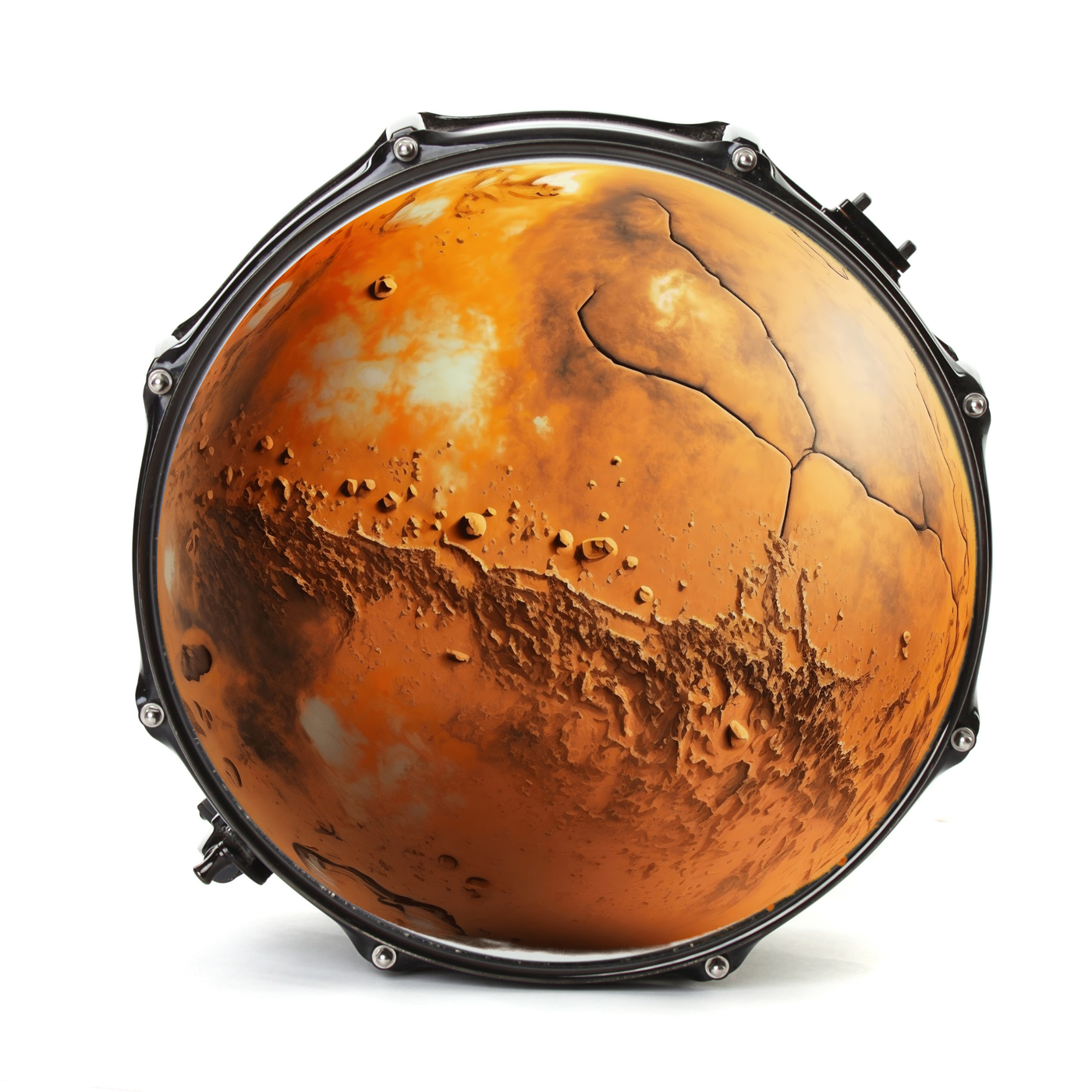 Bassdrumfell-Aufkleber mit Planet-Design - DER BANDMARKT