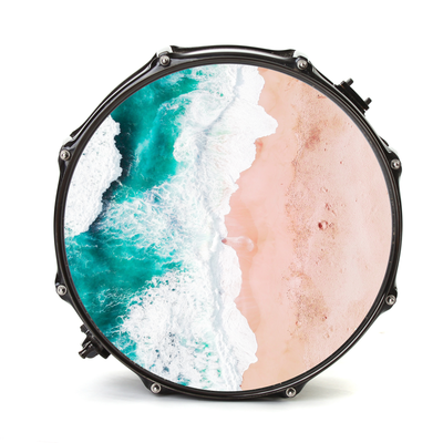 Bassdrumfell-Aufkleber mit Ocean-Design - DER BANDMARKT