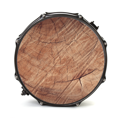 Bassdrumfell-Aufkleber mit Wood-Design - DER BANDMARKT