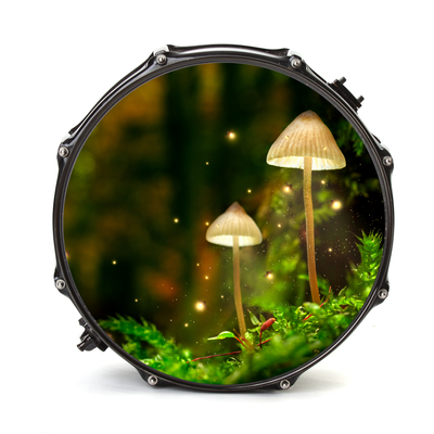 Bassdrumfell-Aufkleber mit Mushroom-Design - DER BANDMARKT