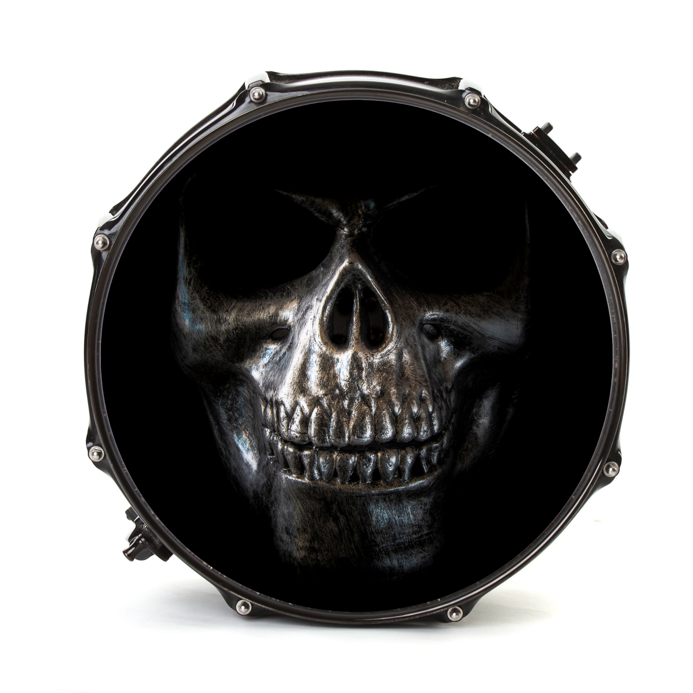 Bassdrumfell-Aufkleber mit Skull-Design - DER BANDMARKT