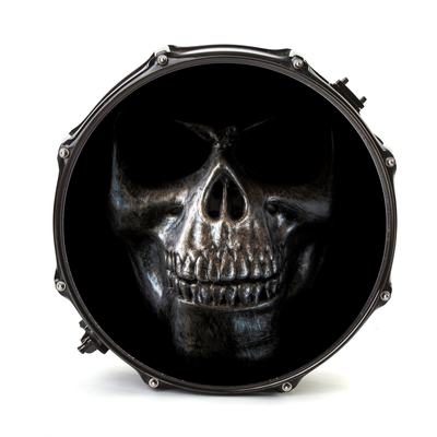 Bassdrumfell-Aufkleber mit Skull-Design - DER BANDMARKT