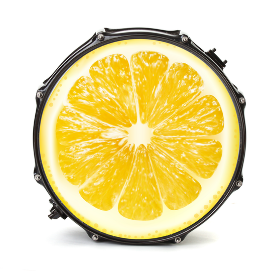 Bassdrumfell-Aufkleber mit Citrus-Design (2er-Set) - DER BANDMARKT