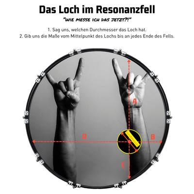 Bassdrumfell-Aufkleber - DER BANDMARKT