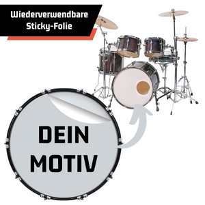 Bassdrumfell-Aufkleber (Wiederverwendbar) - DER BANDMARKT