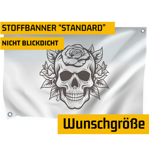 Stoffbanner "Standard" - nicht blickdicht - Wunschgröße - DER BANDMARKT