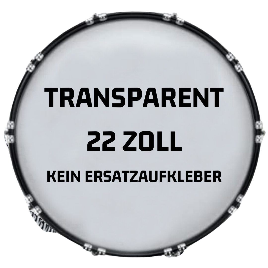 Bassdrumfell-Aufkleber (Transparent) - DER BANDMARKT