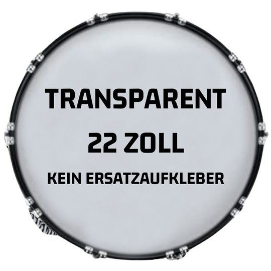 Bassdrumfell-Aufkleber (Transparent) - DER BANDMARKT