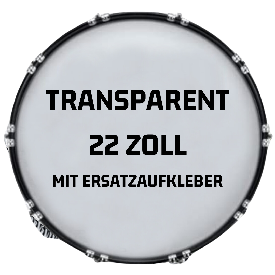 Bassdrumfell-Aufkleber (Transparent) - DER BANDMARKT