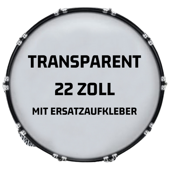 Bassdrumfell-Aufkleber (Transparent) - DER BANDMARKT