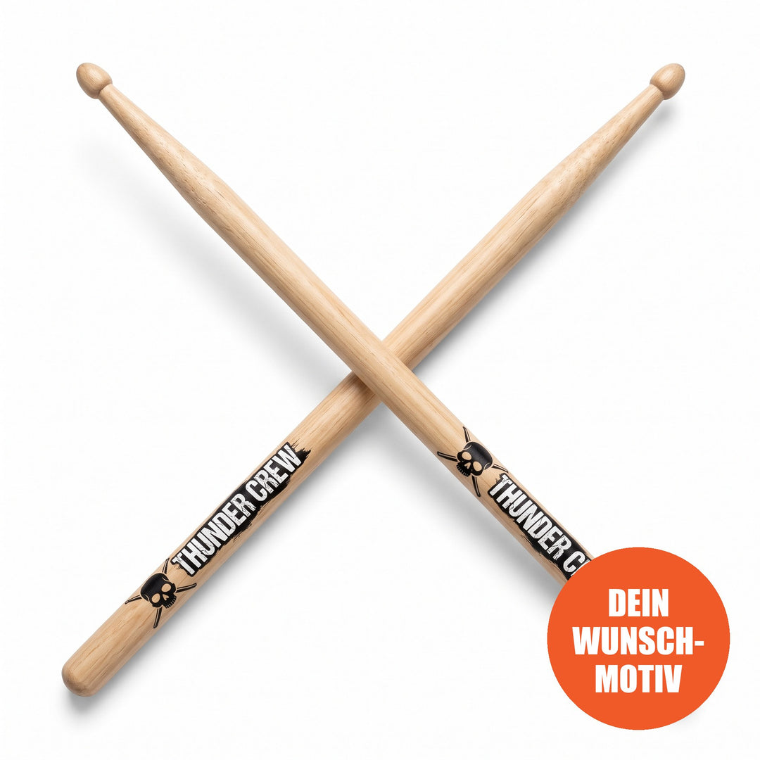 Drumsticks Hickory mit Foto-Druck – Beispieldesign