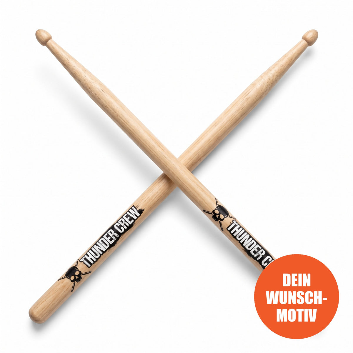 Drumsticks Hickory mit Foto-Druck – Beispieldesign
