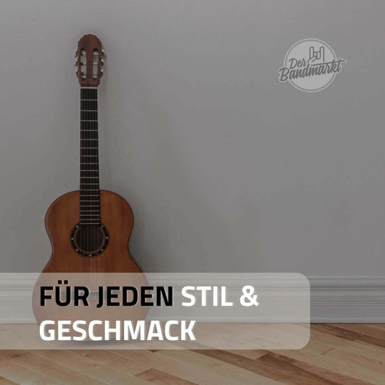 Gitarrengurt "Gepolstert" mit Druck, dunkelbraun - DER BANDMARKT