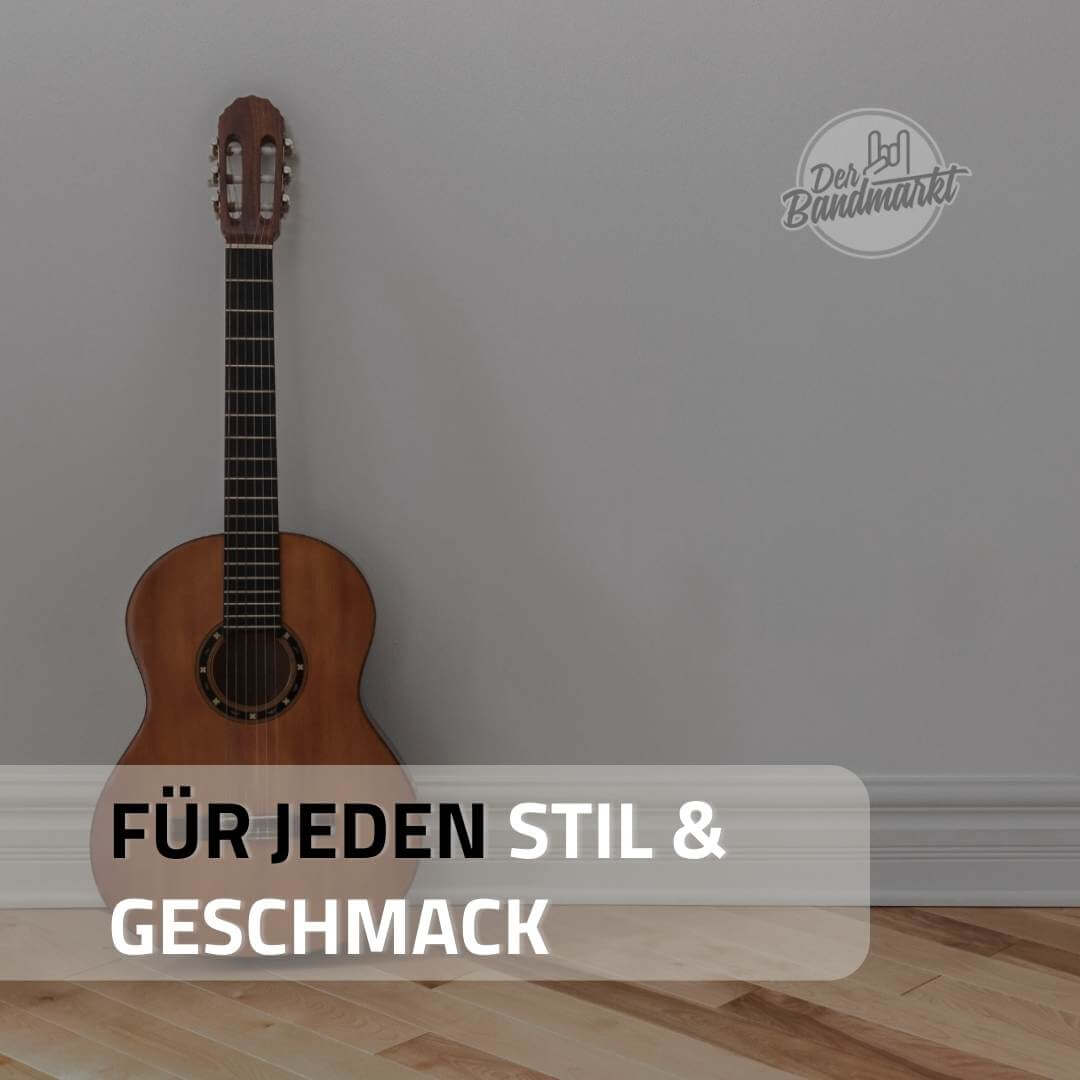 Gitarrengurt "Standard" mit Druck, schwarz - DER BANDMARKT