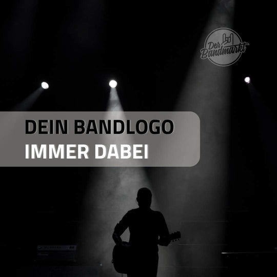 Gitarrengurt "Standard" mit Druck, braun - DER BANDMARKT