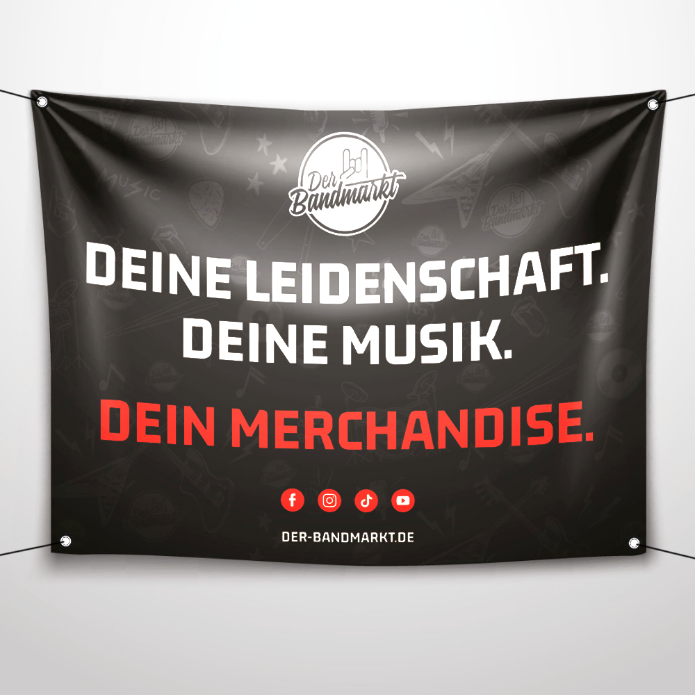 Hochwertiges Bandbanner (Wunschmotiv) - DER BANDMARKT