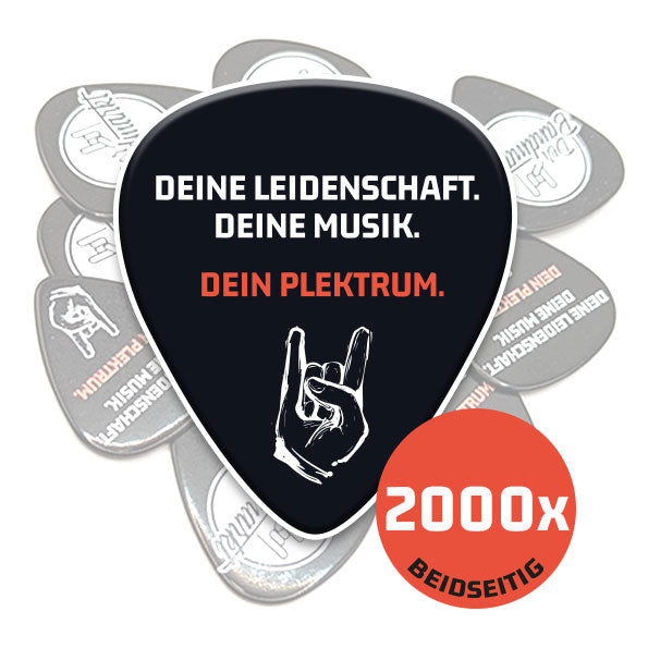 Plektren mit Foto-Druck beidseitig bedruckt - 2000 Stück - DER BANDMARKT