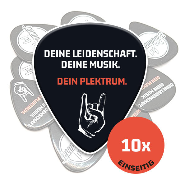 Plektren mit Foto-Druck einseitig bedruckt - 10 Stück - DER BANDMARKT