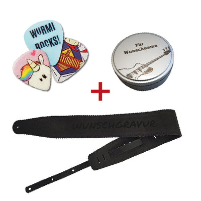 Geschenkset "Guitarist Wildleder Deluxe No.1" - DER BANDMARKT