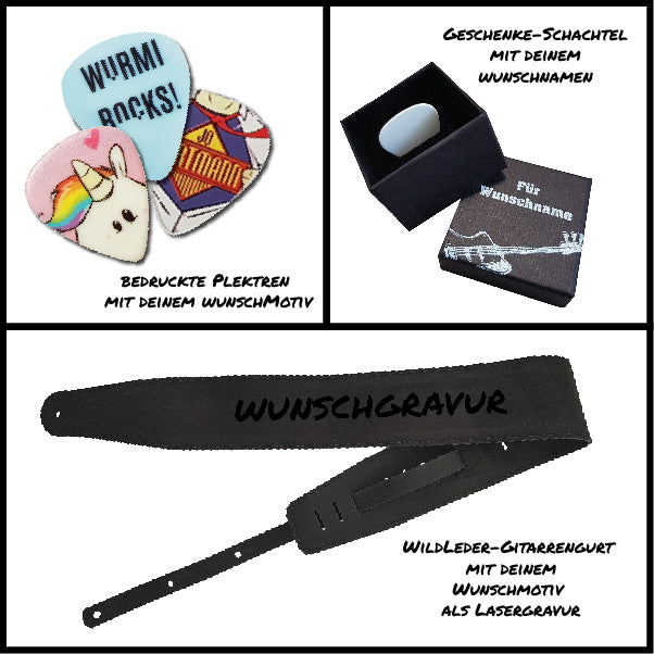 Geschenkset "Guitarist Wildleder Deluxe No.2" - DER BANDMARKT