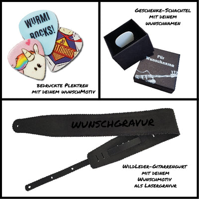 Geschenkset "Guitarist Wildleder Deluxe No.2" - DER BANDMARKT