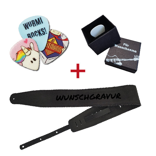 Geschenkset "Guitarist Wildleder Deluxe No.2" - DER BANDMARKT