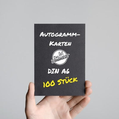 Autogrammkarten - 100 Stück - DER BANDMARKT