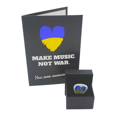 Exklusives Ukraine-Plektrum: Make Music. Not. War. - DER BANDMARKT