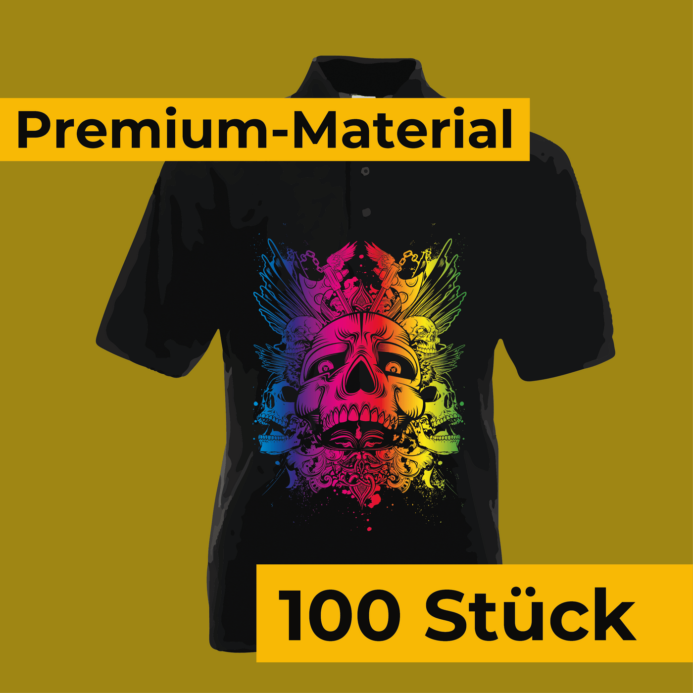 Premium Bandpolo - einfarbiger Druck (100 Stück) - DER BANDMARKT