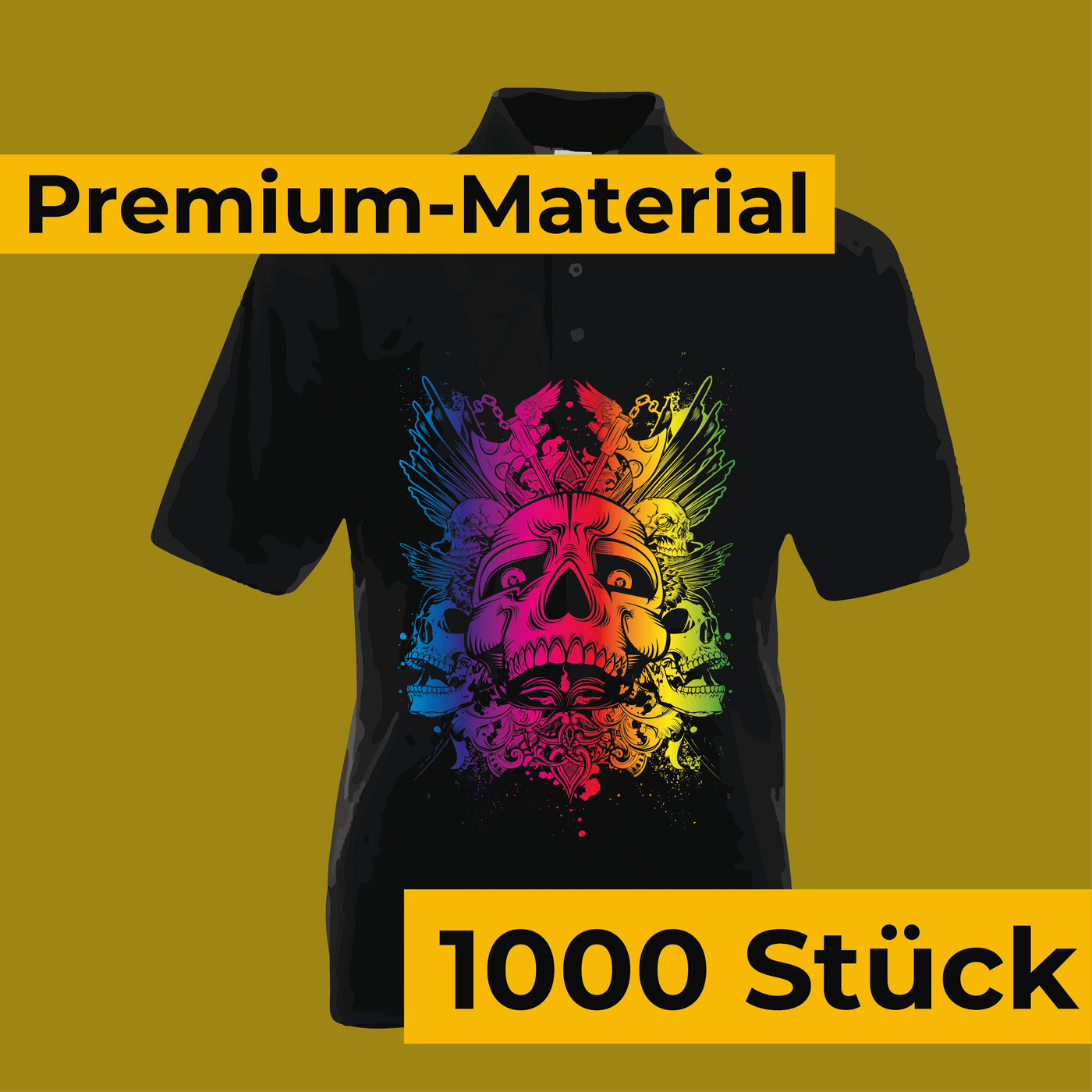 Premium Bandpolo - einfarbiger Druck (1.000 Stück) - DER BANDMARKT